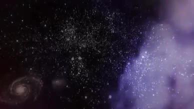 唯美宇宙星辰光效粒子变幻视频的预览图